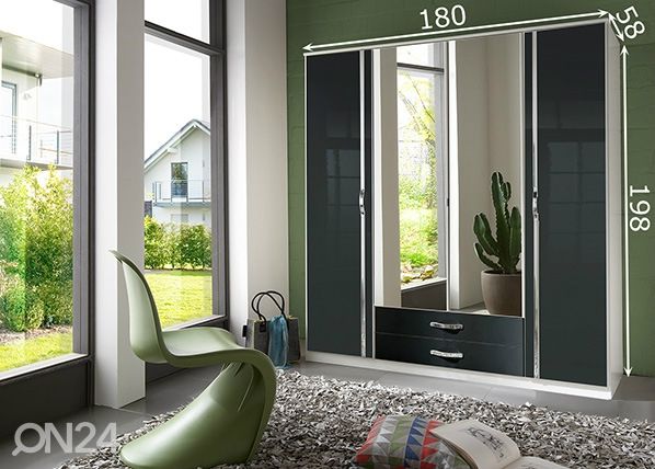 Riidekapp Trio 180 cm mõõdud