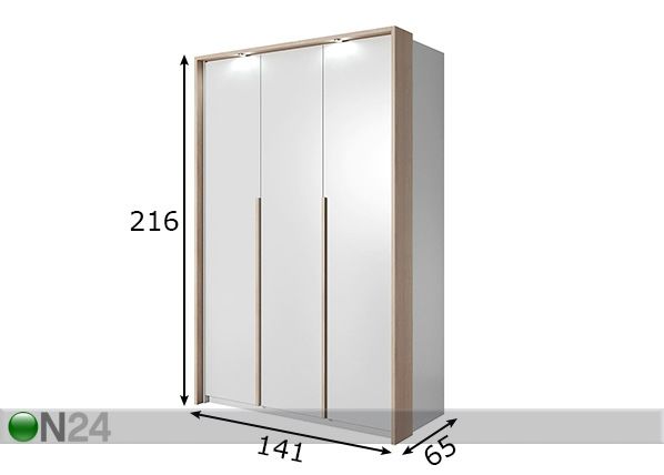 Riidekapp Xelo 140 mõõdud