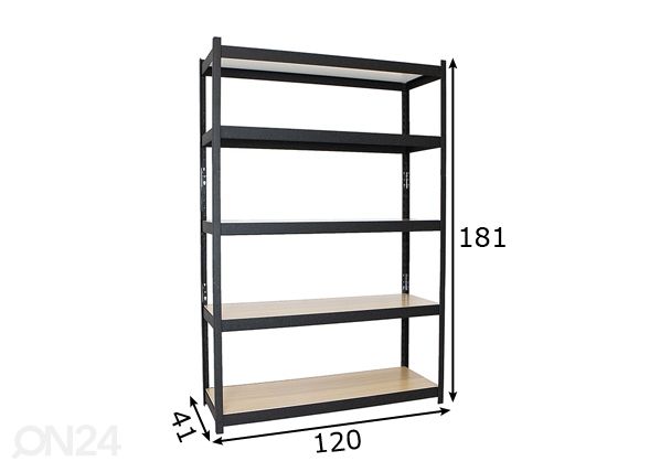 Riiul 120 cm mõõdud