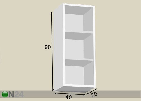 Riiul 40 cm mõõdud
