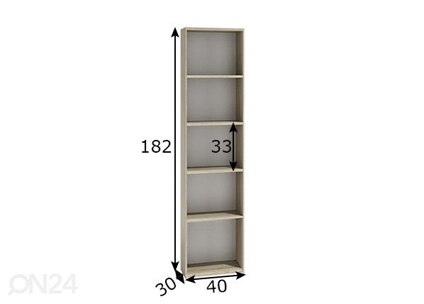 Riiul 40 cm mõõdud