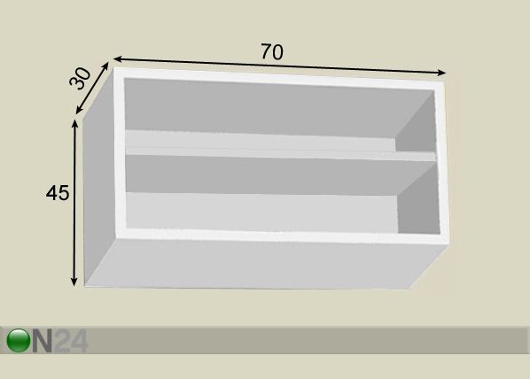 Riiul 70 cm mõõdud