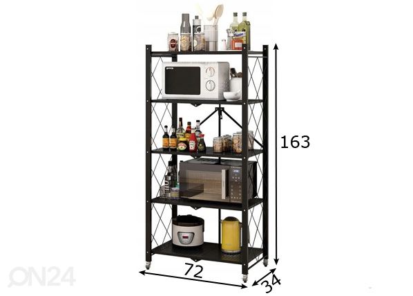 Riiul 72 cm mõõdud