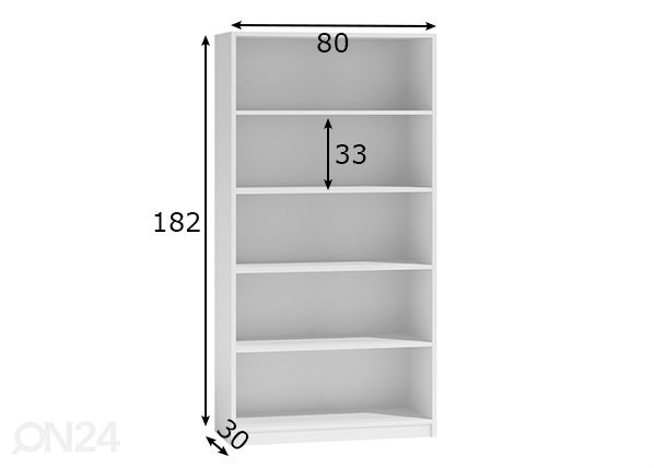 Riiul 80 cm mõõdud
