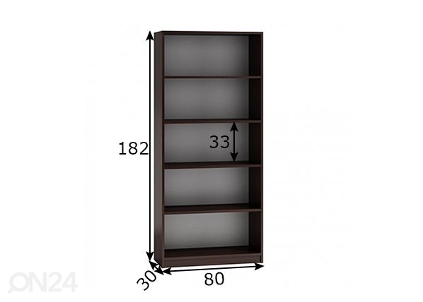 Riiul 80 cm mõõdud