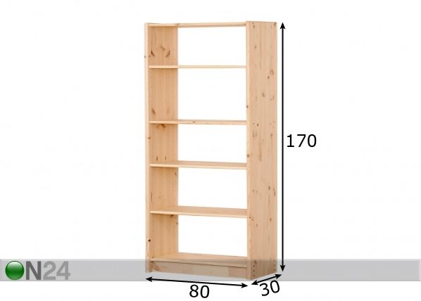 Riiul 80x170 cm mõõdud