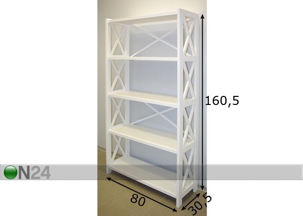 Riiul Alexandra 160,5 cm mõõdud