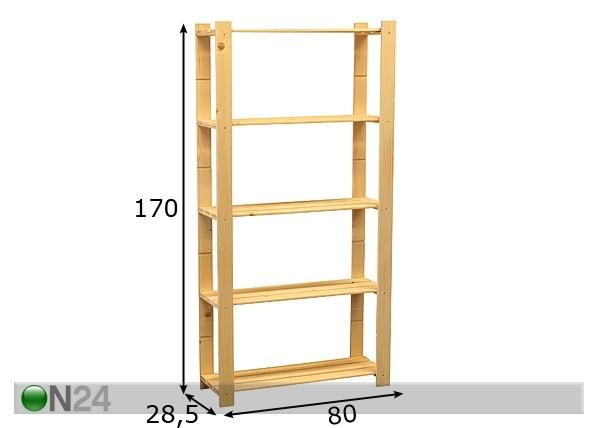 Riiul Basic mõõdud
