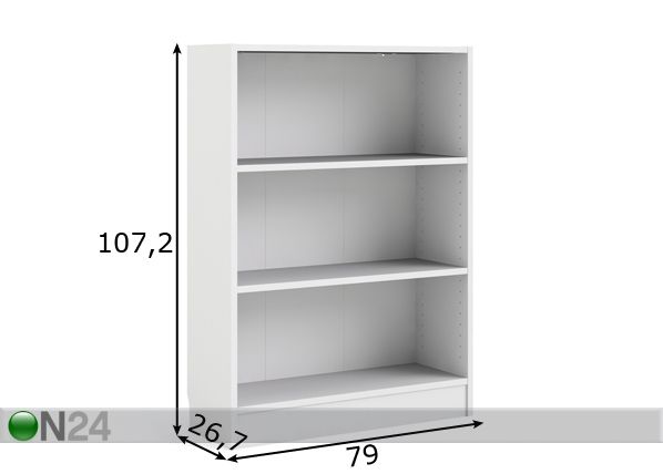 Riiul Basic mõõdud