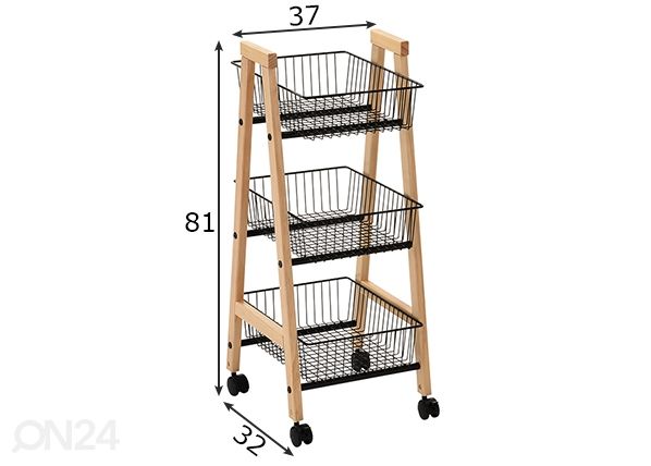 Riiul Bren mõõdud