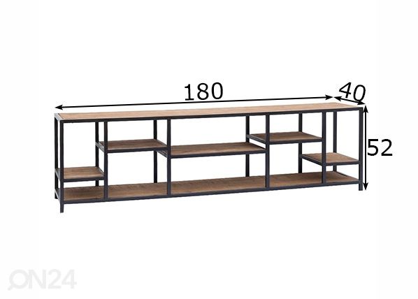 Riiul Flow 180 cm mõõdud
