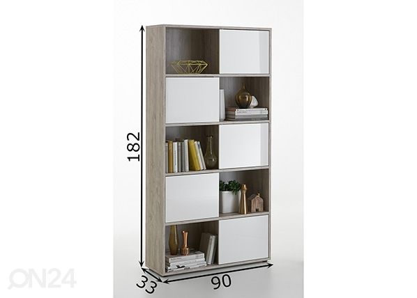 Riiul Futura 2 UP mõõdud
