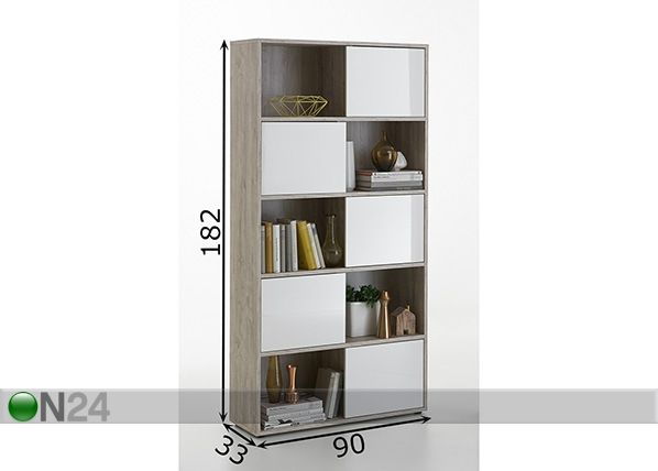 Riiul Futura 2 UP mõõdud