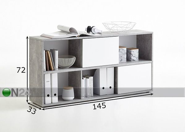 Riiul Futura 4 UP mõõdud
