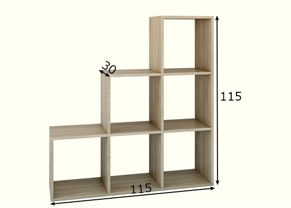 Riiul Happy 115 cm mõõdud