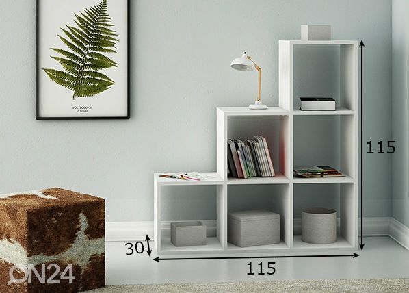 Riiul Happy 115 cm mõõdud