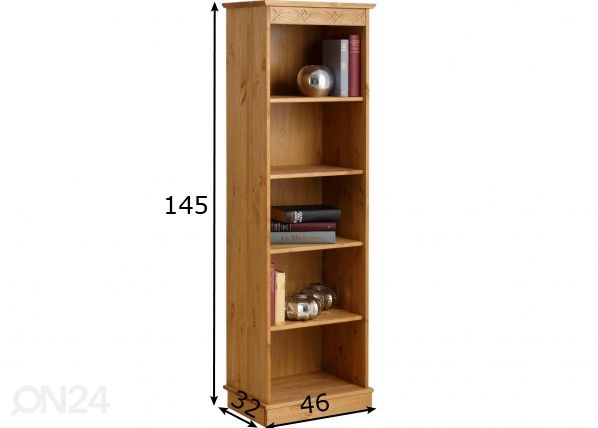 Riiul Indra 46 cm mõõdud