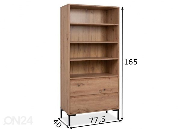 Riiul Korsika 77,5 cm mõõdud