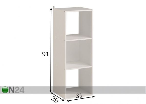 Riiul Kubikub mõõdud
