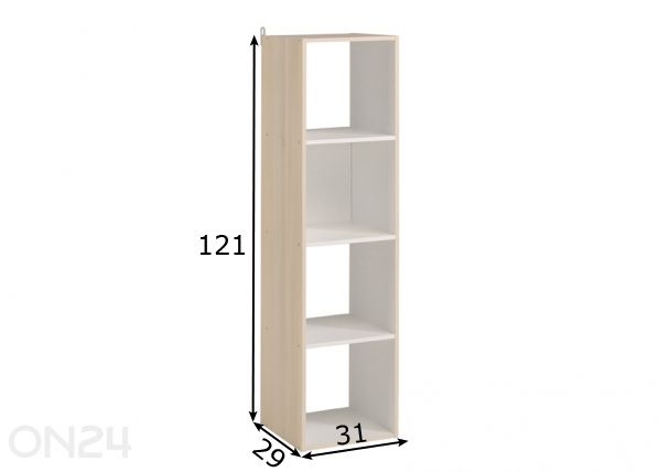 Riiul Kubikub mõõdud