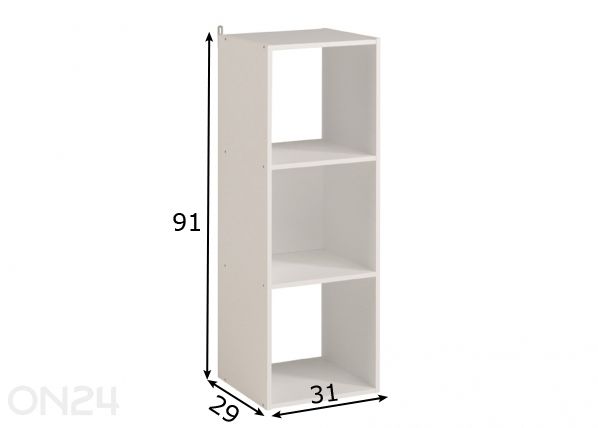 Riiul Kubikub mõõdud