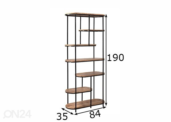 Riiul Milou 84 cm mõõdud