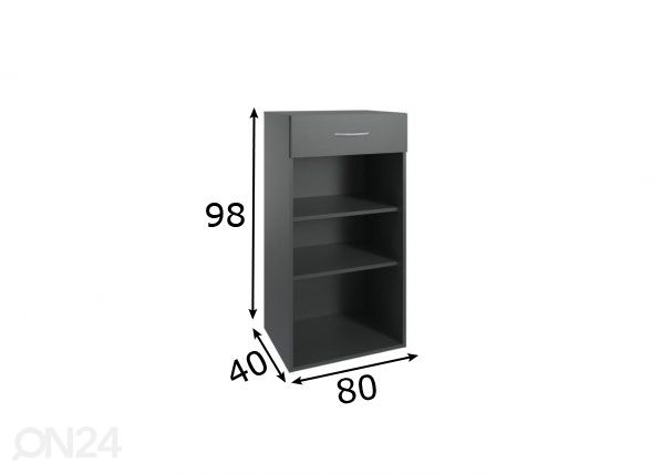 Riiul MRK 352 80 cm mõõdud