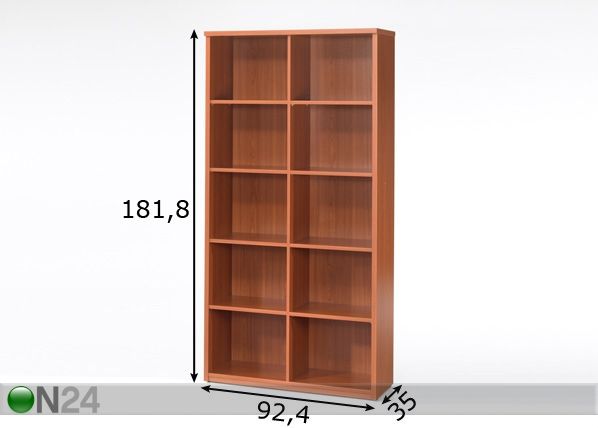 Riiul Office mõõdud