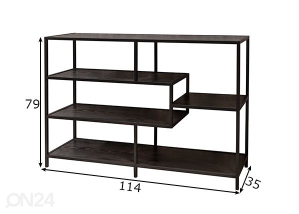 Riiul Slim Line 114 cm mõõdud