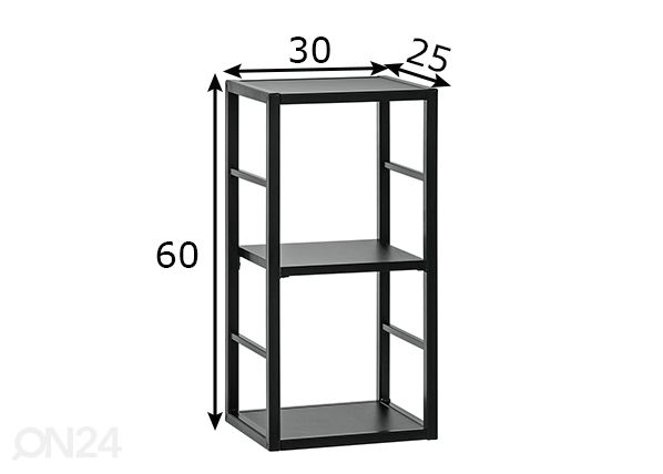 Riiul Switch 30 cm, must mõõdud