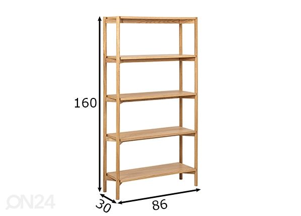 Riiul Wood mõõdud