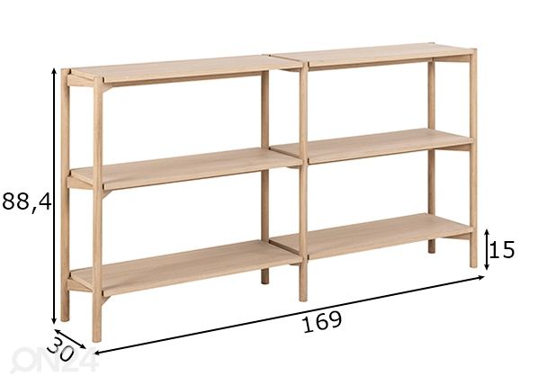 Riiul Wood mõõdud
