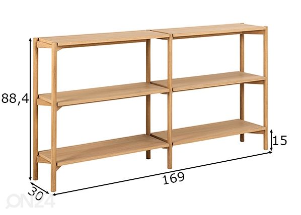Riiul Wood mõõdud