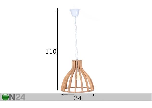 Rippvalgusti Ø34 cm mõõdud