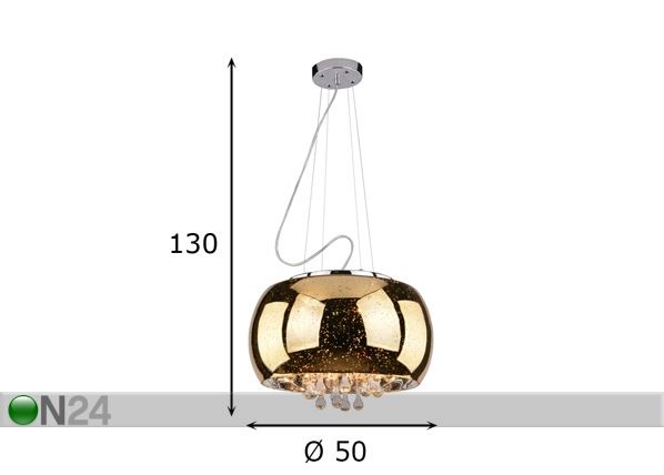 Rippvalgusti Astral Ø50 cm mõõdud