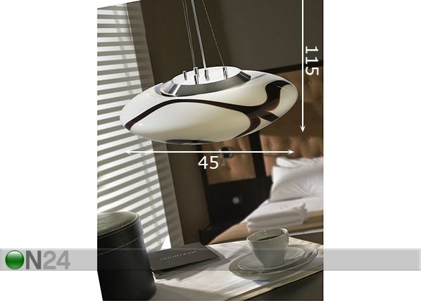 Rippvalgusti Astro Ø45 cm mõõdud