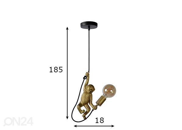 Rippvalgusti Chimp mõõdud