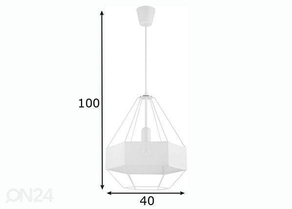 Rippvalgusti Cristal New mõõdud