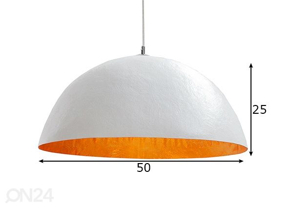 Rippvalgusti Glow Ø 50 cm mõõdud