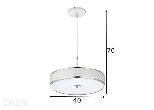 Rippvalgusti Jazz Ø 40 cm mõõdud
