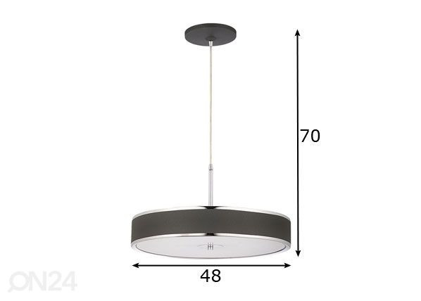 Rippvalgusti Jazz-2 Ø 48 cm mõõdud