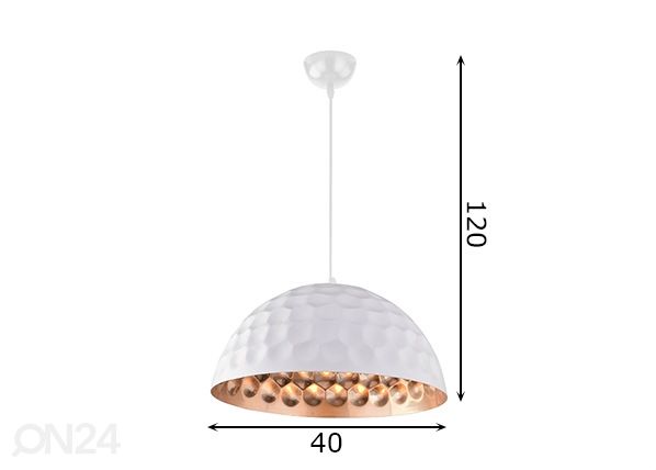 Rippvalgusti Jim Ø40 cm mõõdud