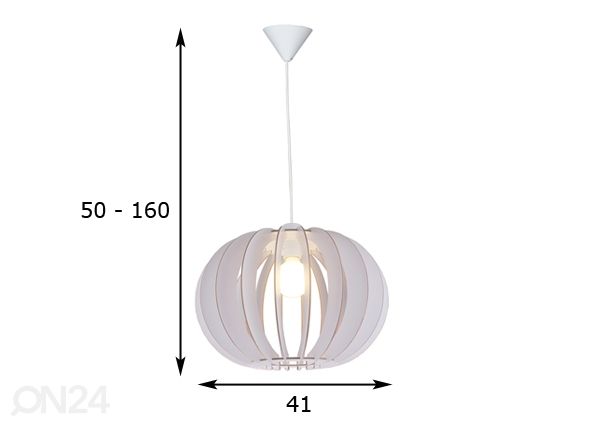 Rippvalgusti Levi - Ø 41 cm mõõdud