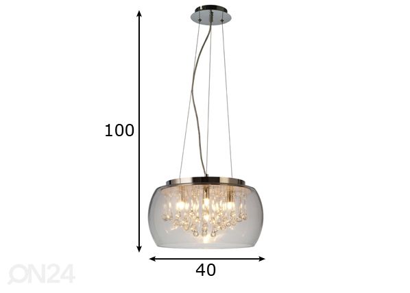 Rippvalgusti Luce Ø40 cm mõõdud