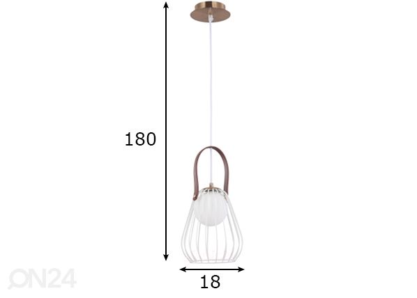 Rippvalgusti MODERN mõõdud