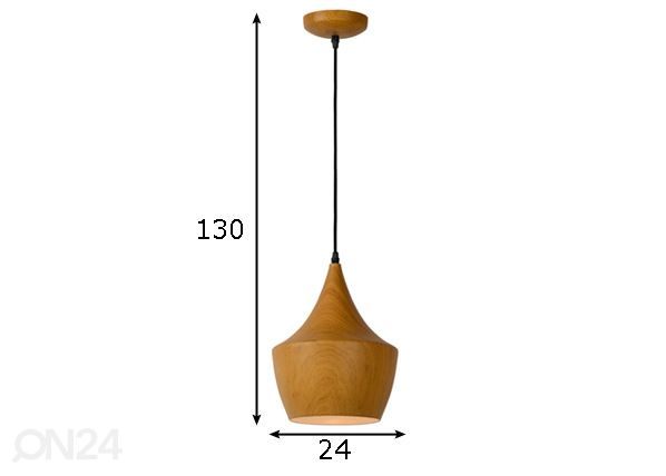 Rippvalgusti Woody mõõdud