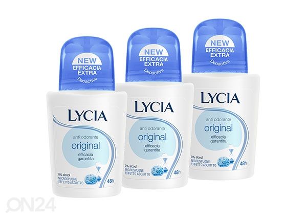 Roll-on deodorant Lycia Original 3x50ml