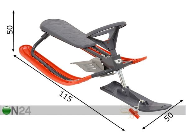 Rooliga kelk Rocko Snow Flow mõõdud