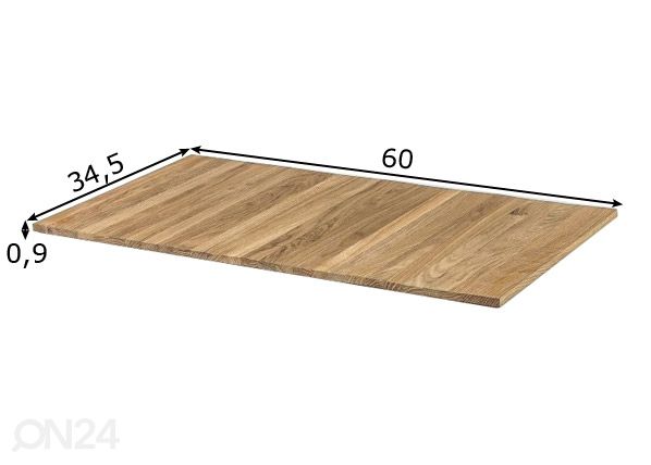 Rulookandik 60x34,5 cm mõõdud