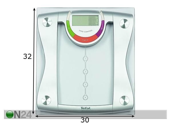 Saunakaal Tefal Tendancy Glass mõõdud